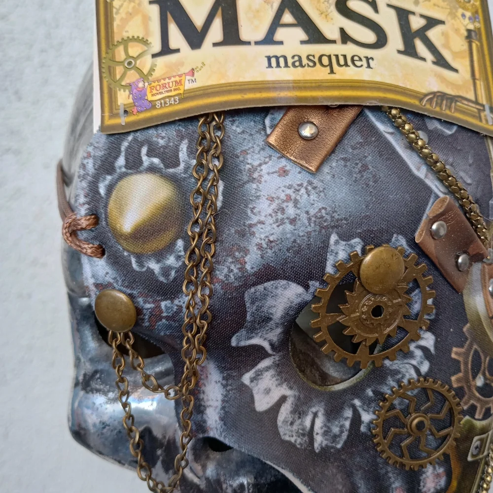 Steampunk Half Mask Cosplay Halloween Costume Party Themed Festival Western
